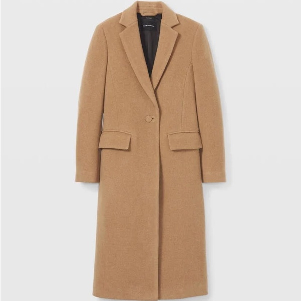 Brand New Slim Tailored Wool Coat